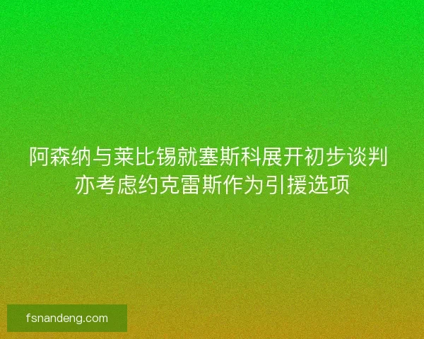 阿森纳与莱比锡就塞斯科展开初步谈判 亦考虑约克雷斯作为引援选项 阿森纳与莱比锡就塞斯科展开初步谈判 亦考虑约克雷斯作为引援选项